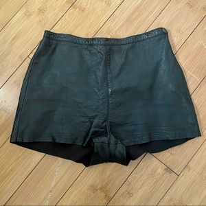 Leather High Waisted Shorts
